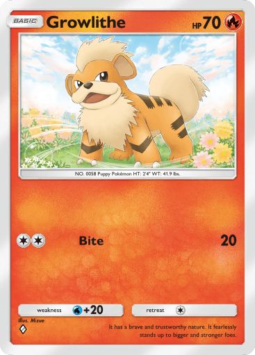 Growlithe 061/379 — Deluxe Pack ex (English Pokémon TCG card)