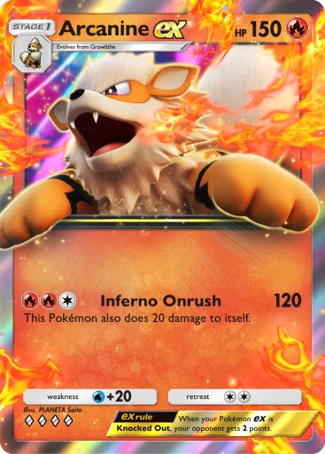 Arcanine ex 063/379 — Deluxe Pack ex (English Pokémon TCG card)