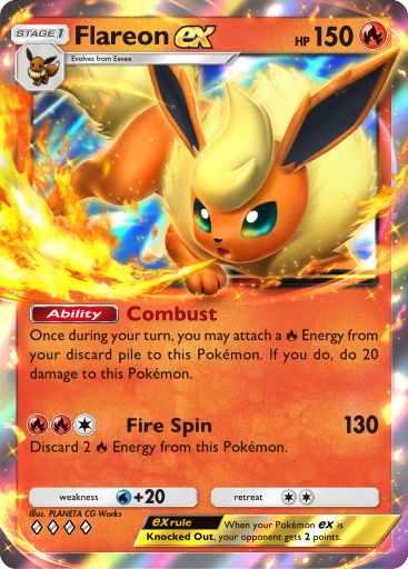 Flareon ex 066/379 — Deluxe Pack ex (English Pokémon TCG card)