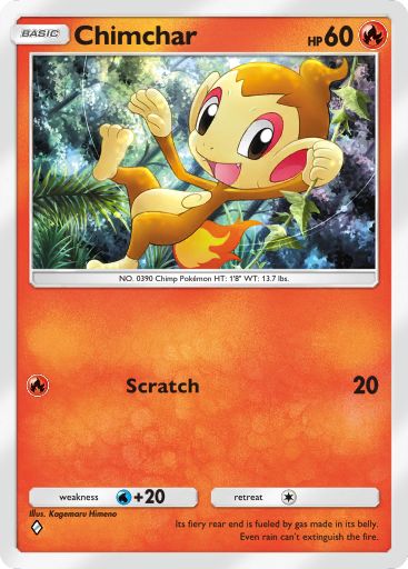 Chimchar 071/379 — Deluxe Pack ex (English Pokémon TCG card)