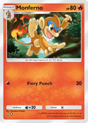 Monferno 073/379 — Deluxe Pack ex (English Pokémon TCG card)