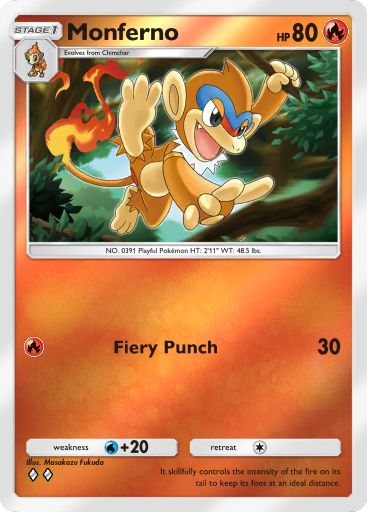 Monferno 074/379 — Deluxe Pack ex (English Pokémon TCG card)