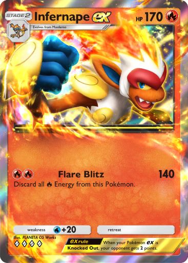 Infernape ex 075/379 — Deluxe Pack ex (English Pokémon TCG card)