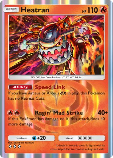 Heatran 076/379 — Deluxe Pack ex (English Pokémon TCG card)