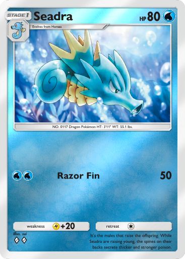 Seadra 091/379 — Deluxe Pack ex (English Pokémon TCG card)