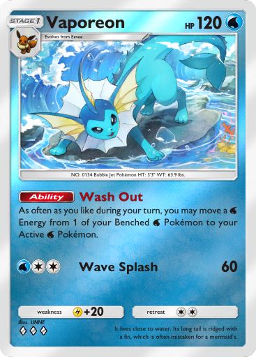Vaporeon 100/379 — Deluxe Pack ex (English Pokémon TCG card)