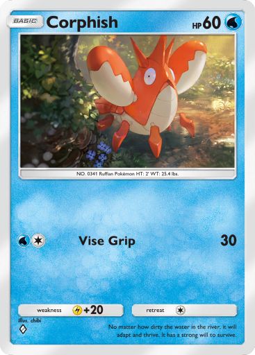 Corphish 102/379 — Deluxe Pack ex (English Pokémon TCG card)