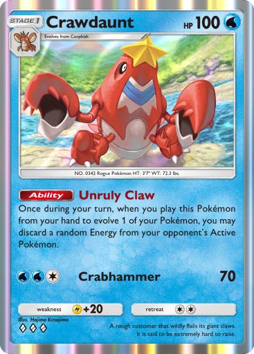 Crawdaunt 104/379 — Deluxe Pack ex (English Pokémon TCG card)