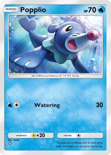 Popplio 116/379 — Deluxe Pack ex (English Pokémon TCG card)