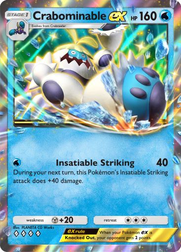 Crabominable ex 121/379 — Deluxe Pack ex (English Pokémon TCG card)