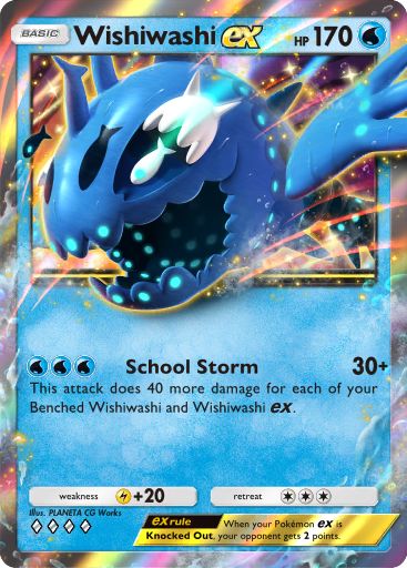 Wishiwashi ex 124/379 — Deluxe Pack ex (English Pokémon TCG card)