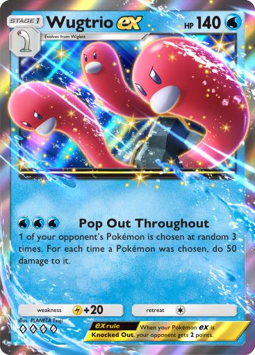 Wugtrio ex 127/379 — Deluxe Pack ex (English Pokémon TCG card)