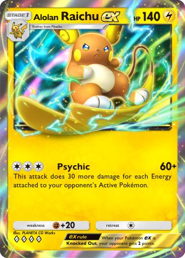 Alolan Raichu ex 130/379 — Deluxe Pack ex (English Pokémon TCG card)