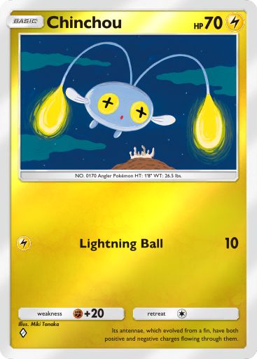 Chinchou 141/379 — Deluxe Pack ex (English Pokémon TCG card)