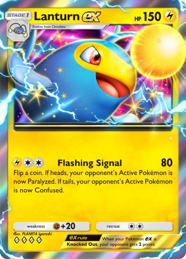 Lanturn ex 142/379 — Deluxe Pack ex (English Pokémon TCG card)
