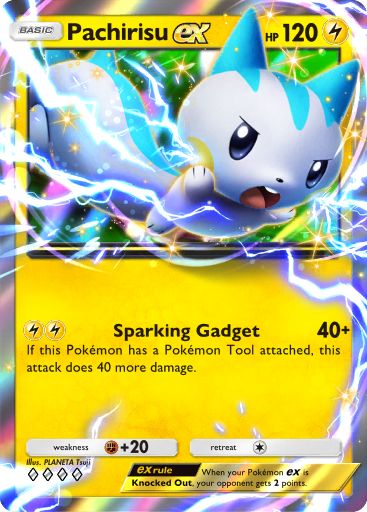 Pachirisu ex 145/379 — Deluxe Pack ex (English Pokémon TCG card)