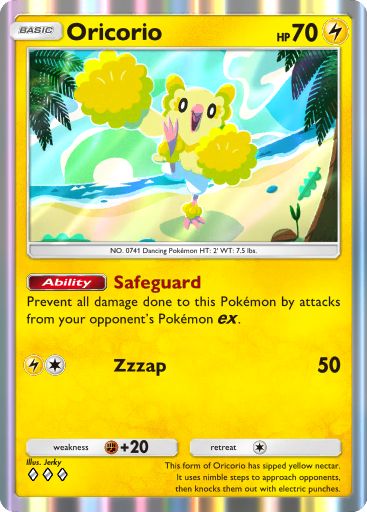 Oricorio 146/379 — Deluxe Pack ex (English Pokémon TCG card)