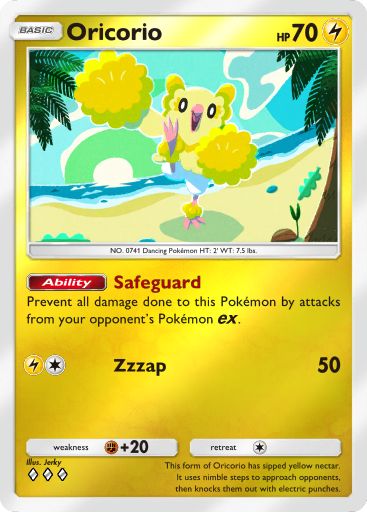Oricorio 147/379 — Deluxe Pack ex (English Pokémon TCG card)