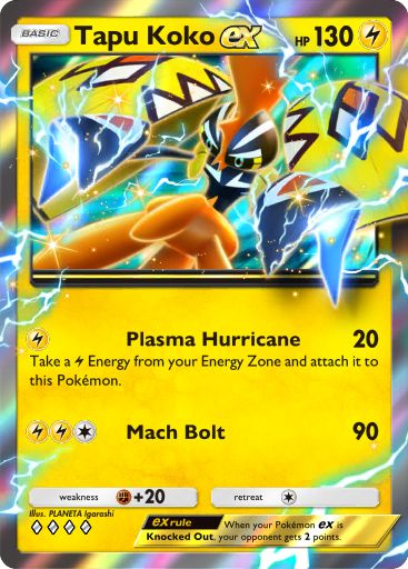 Tapu Koko ex 148/379 — Deluxe Pack ex (English Pokémon TCG card)