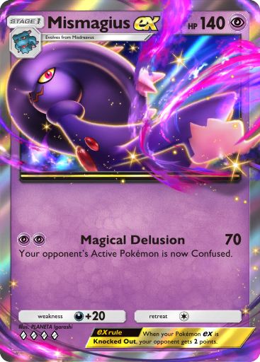Mismagius ex 163/379 — Deluxe Pack ex (English Pokémon TCG card)