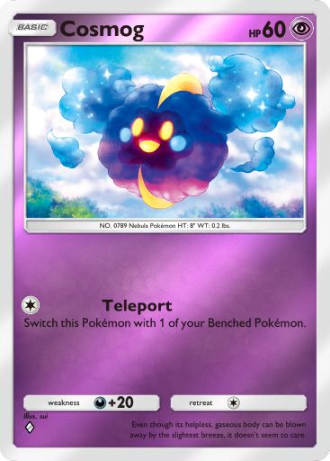 Cosmog 181/379 — Deluxe Pack ex (English Pokémon TCG card)