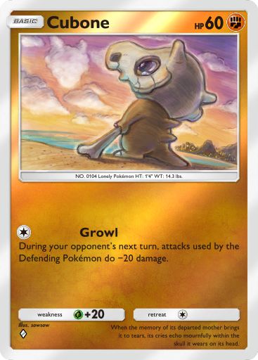 Cubone 195/379 — Deluxe Pack ex (English Pokémon TCG card)