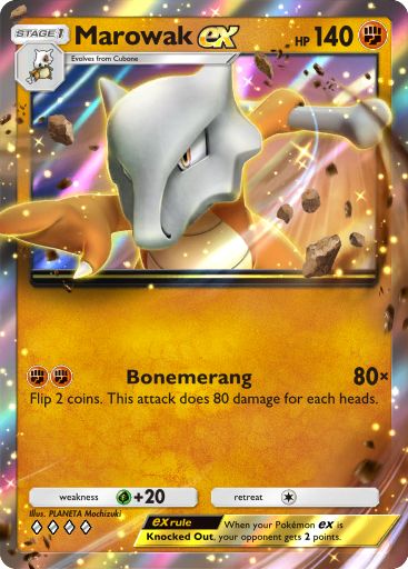 Marowak ex 196/379 — Deluxe Pack ex (English Pokémon TCG card)