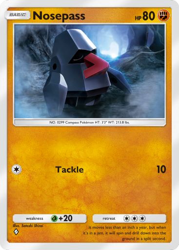 Nosepass 203/379 — Deluxe Pack ex (English Pokémon TCG card)