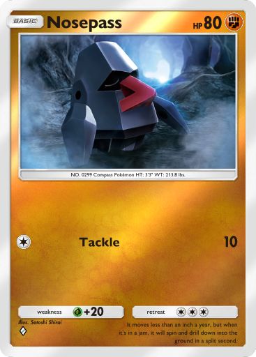 Nosepass 204/379 — Deluxe Pack ex (English Pokémon TCG card)