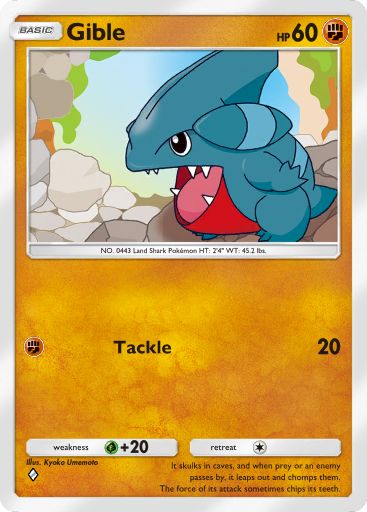 Gible 205/379 — Deluxe Pack ex (English Pokémon TCG card)