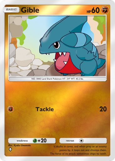 Gible 206/379 — Deluxe Pack ex (English Pokémon TCG card)