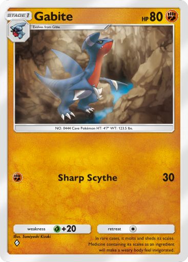 Gabite 207/379 — Deluxe Pack ex (English Pokémon TCG card)