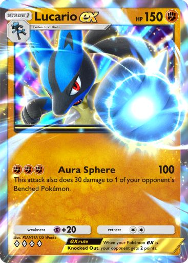 Lucario ex 214/379 — Deluxe Pack ex (English Pokémon TCG card)