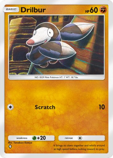 Drilbur 216/379 — Deluxe Pack ex (English Pokémon TCG card)