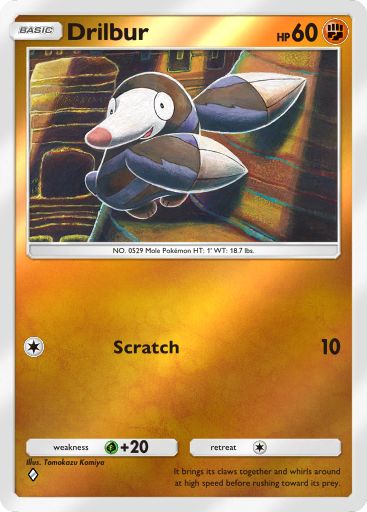 Drilbur 217/379 — Deluxe Pack ex (English Pokémon TCG card)