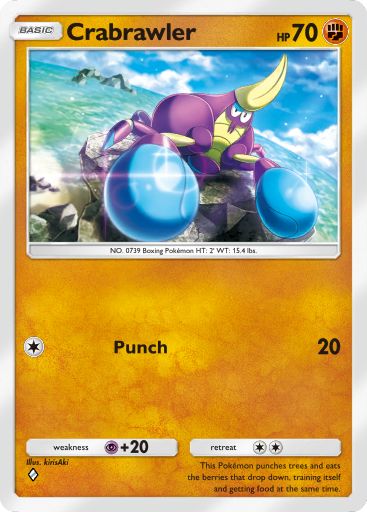 Crabrawler 218/379 — Deluxe Pack ex (English Pokémon TCG card)