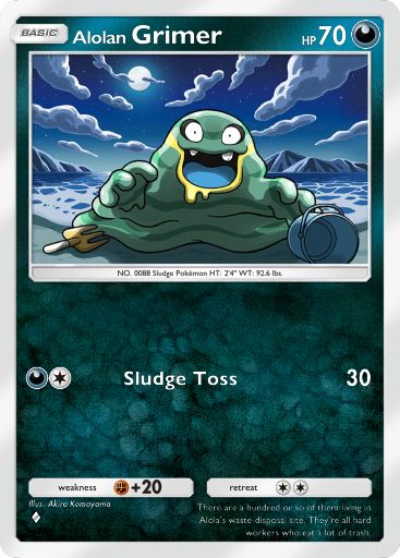 Alolan Grimer 233/379 — Deluxe Pack ex (English Pokémon TCG card)