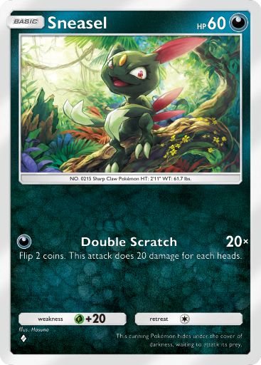 Sneasel 242/379 — Deluxe Pack ex (English Pokémon TCG card)
