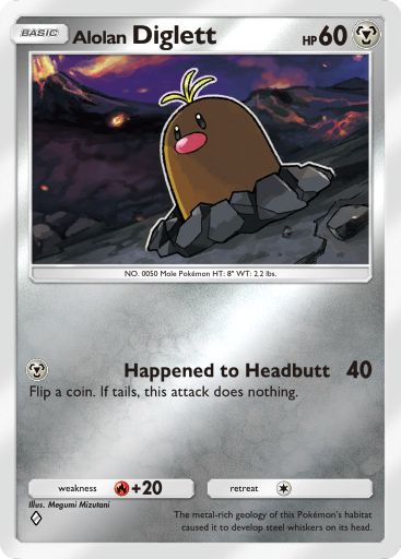 Alolan Diglett 250/379 — Deluxe Pack ex (English Pokémon TCG card)