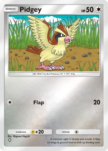 Pidgey 273/379 — Deluxe Pack ex (English Pokémon TCG card)