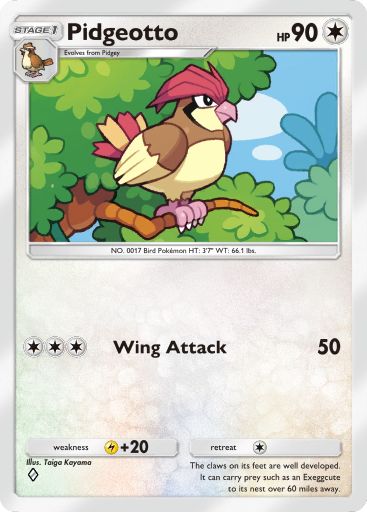 Pidgeotto 274/379 — Deluxe Pack ex (English Pokémon TCG card)