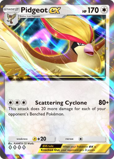 Pidgeot ex 276/379 — Deluxe Pack ex (English Pokémon TCG card)