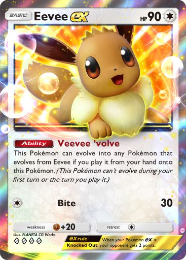 Eevee ex 287/379 — Deluxe Pack ex (English Pokémon TCG card)