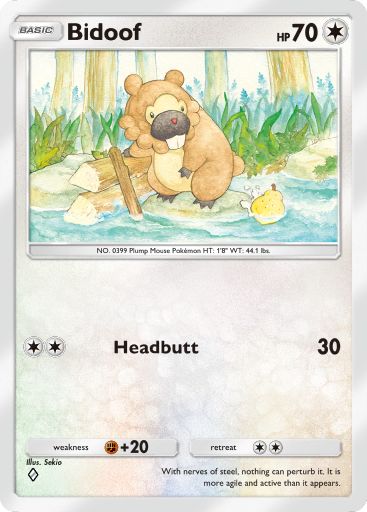 Bidoof 294/379 — Deluxe Pack ex (English Pokémon TCG card)