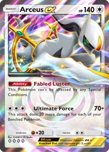 Arceus ex 299/379 — Deluxe Pack ex (English Pokémon TCG card)