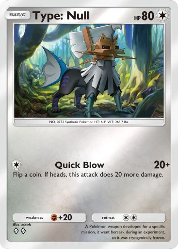 Type: Null 301/379 — Deluxe Pack ex (English Pokémon TCG card)
