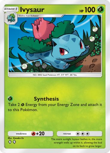 Ivysaur 002/103 — Crimson Blaze (English Pokémon TCG card)