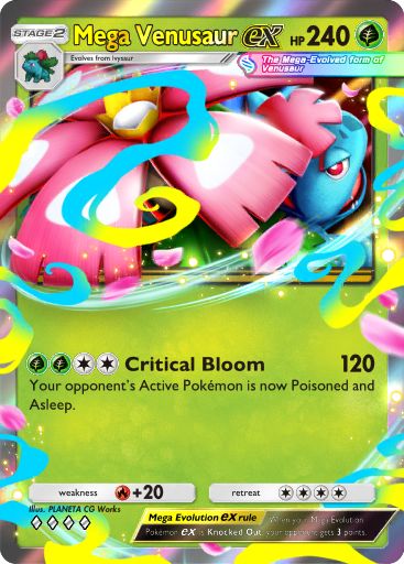 Mega Venusaur ex 004/103 — Crimson Blaze (English Pokémon TCG card)