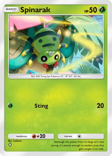 Spinarak 005/103 — Crimson Blaze (English Pokémon TCG card)