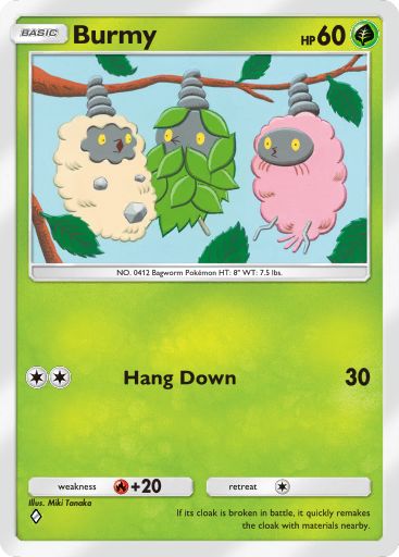 Burmy 009/103 — Crimson Blaze (English Pokémon TCG card)